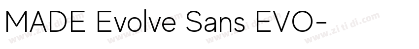 MADE Evolve Sans EVO字体转换